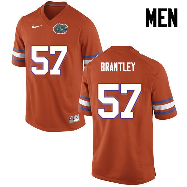 Florida Gators Men #57 Caleb Brantley College Football Orange